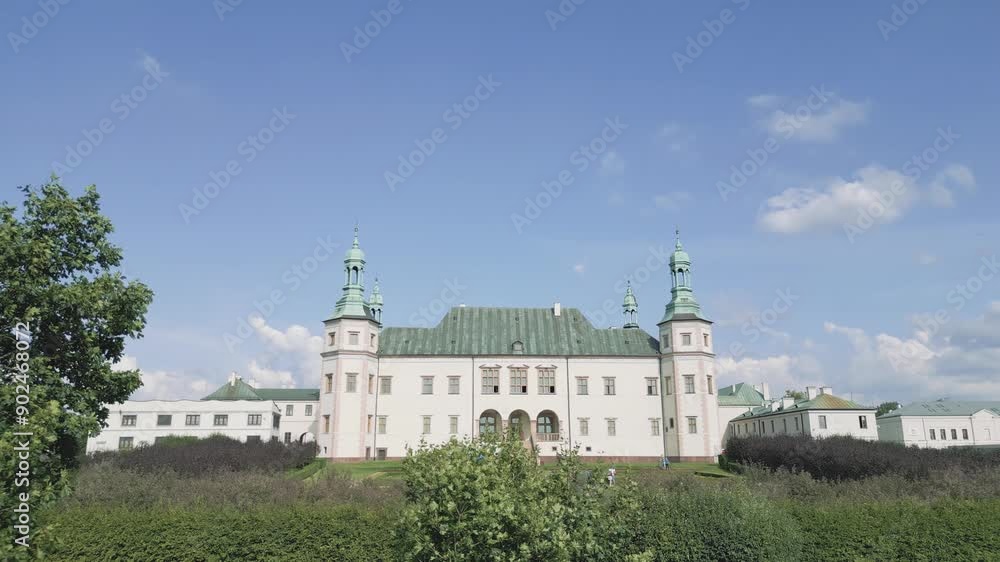 Former Palace of Cracow Bishops. Aerial shot Former Palace of Cracow Bishops. Aerial shot