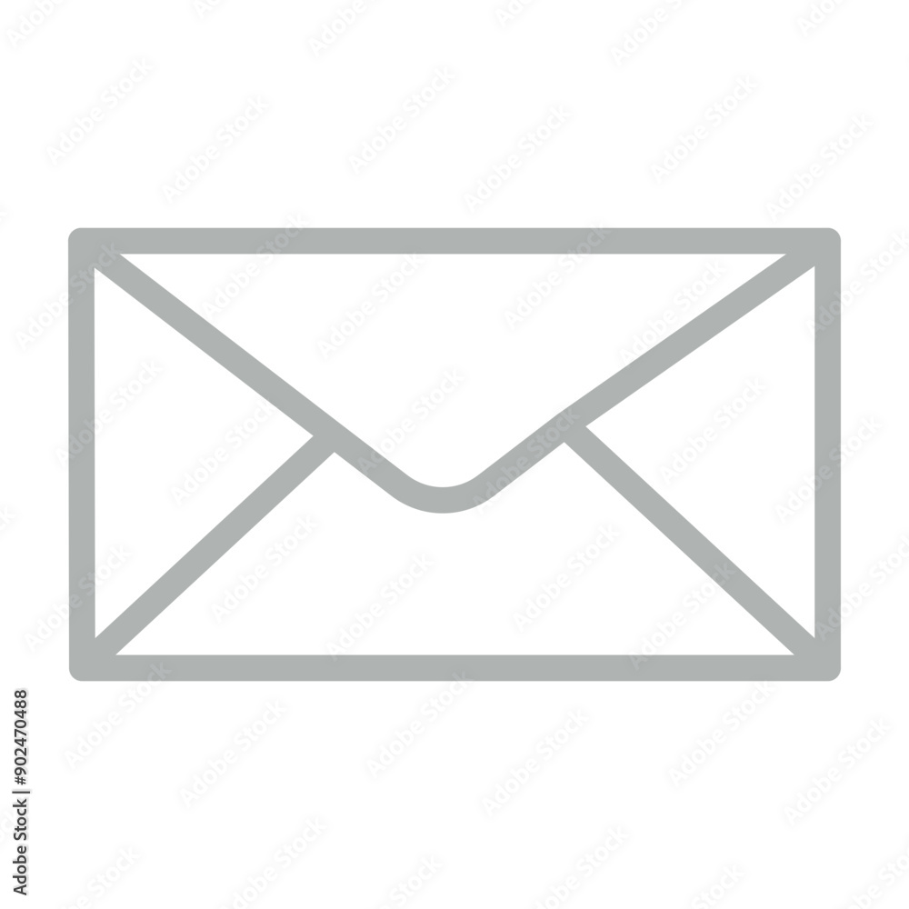message Vector Line Grey Icon Design message Vector Line Grey Icon Design