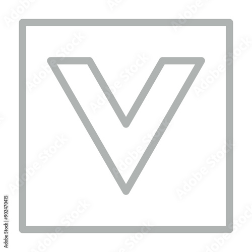 scrolldown Vector Line Grey Icon Design