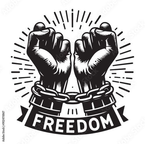 a-pair-of-hands-chained-to-a-chain-freedom-seeking-black-color-silhouette