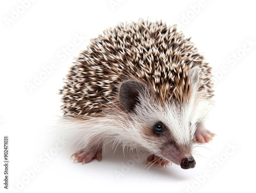 Detailed Shot of a Curious Hedgehog, Endearing Close-Up for Nature Enthusiasts