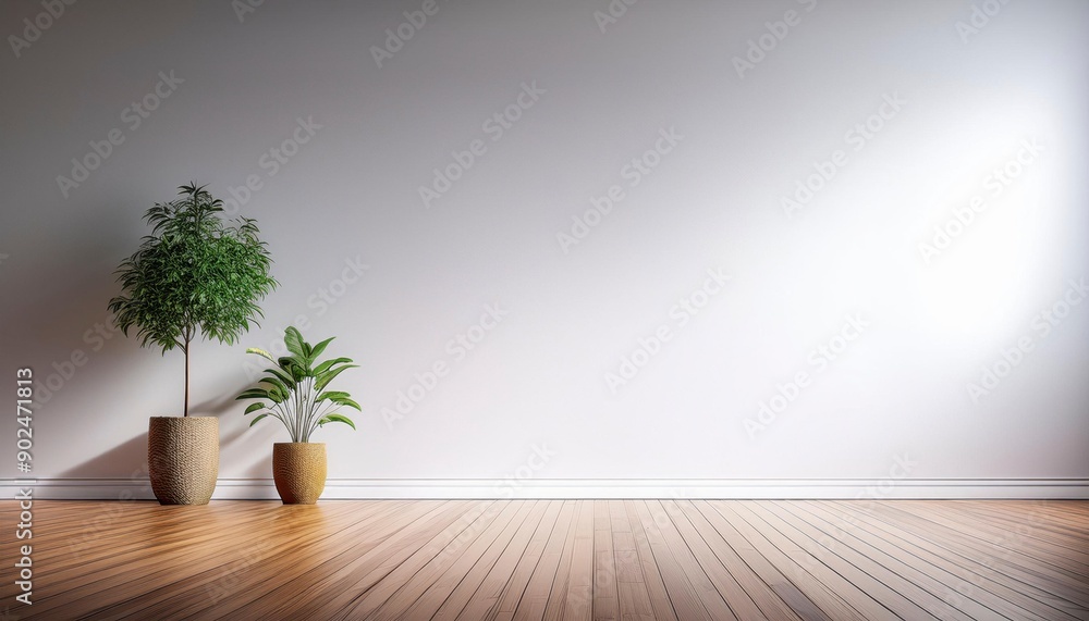 Daylight interior room, empty sopy space, mock up and comfort interior decoration for creativity ideas home interior concept background. Generated image Daylight interior room, empty sopy space, mock up and comfort interior decoration for creativity ideas home interior concept background. Generated image