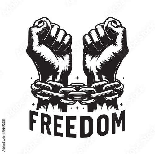 a-pair-of-hands-chained-to-a-chain-freedom-seeking-black-color-silhouette