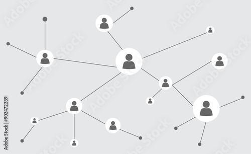 People network connection background,social network communication