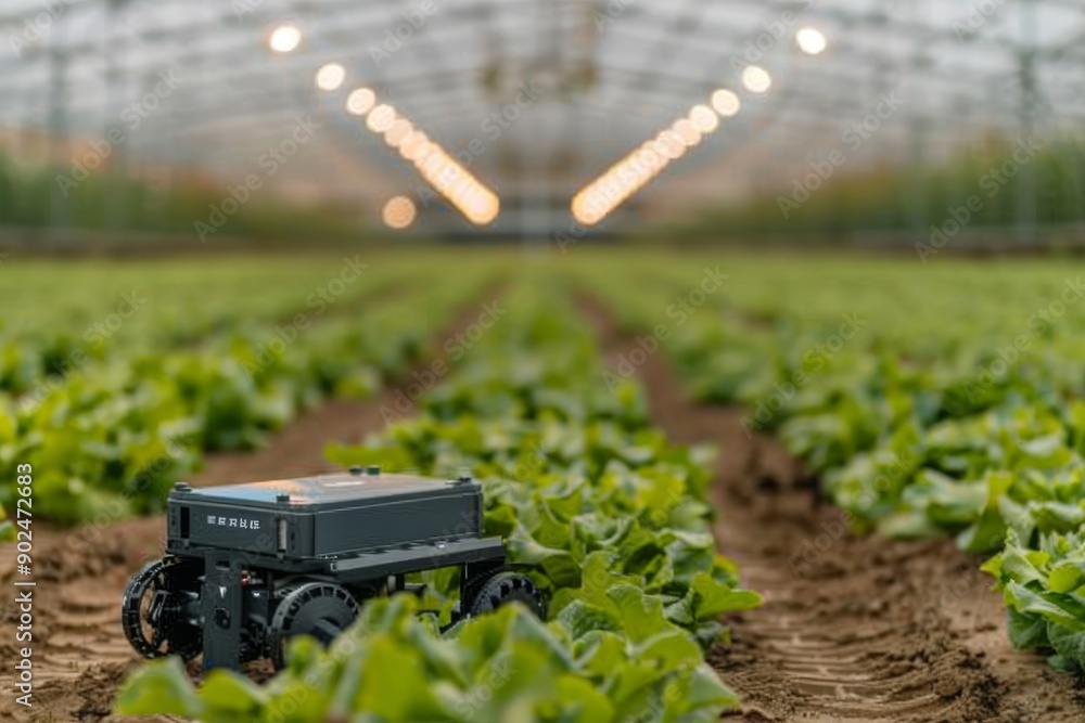 Hydroponic Greenhouse with LED Lighting Concept of Innovation Sustainability and Modern Agriculture Hydroponic Greenhouse with LED Lighting Concept of Innovation Sustainability and Modern Agriculture