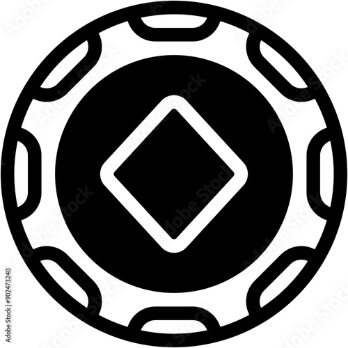 Vector Icon Poker Chips, Poker, Casino Chips, Bet, Gambling, Gaming