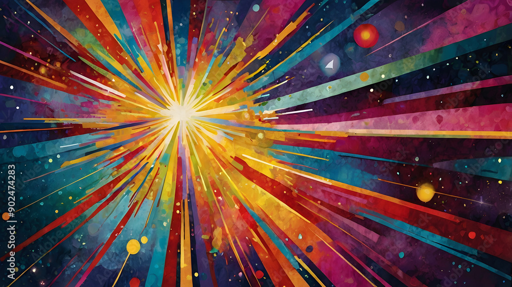 abstract background with rays, ai generated abstract background with rays, ai generated