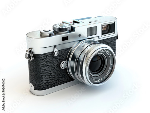 Compact Digital Camera on White, Portable and Powerful Photography Tool