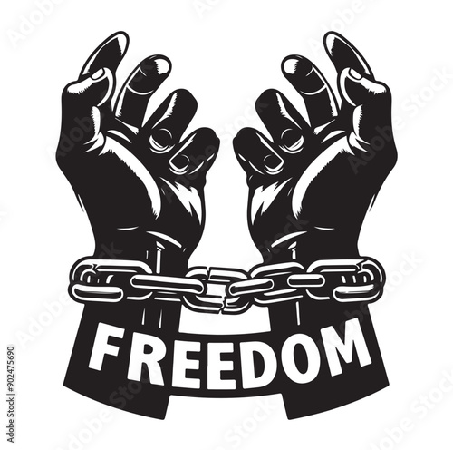 a-pair-of-hands-chained-to-a-chain-freedom-seeking-black-color-silhouette