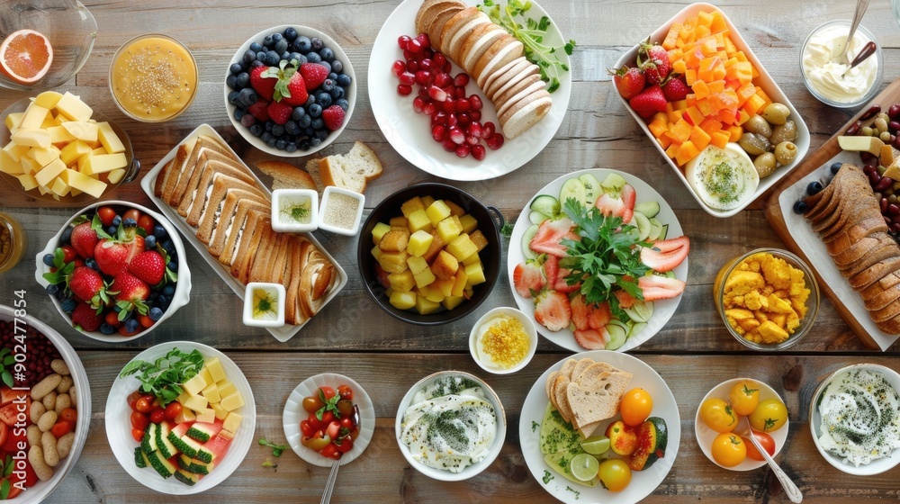 custom made wallpaper toronto digitalHealthy food selection