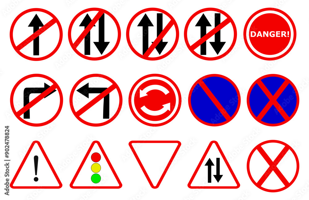 set of road signs set of road signs