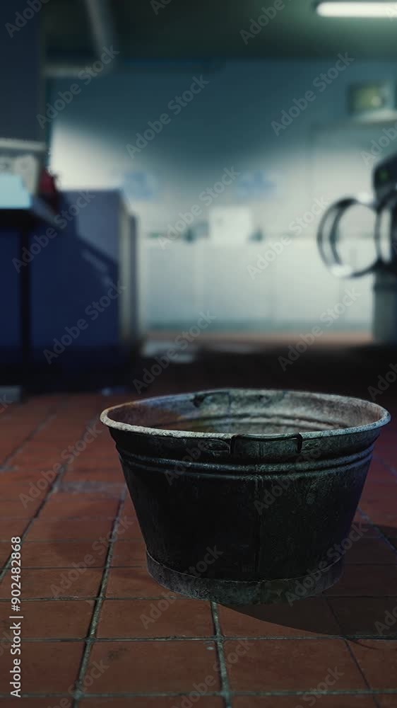 An Abandoned Laundromat at Night An Abandoned Laundromat at Night