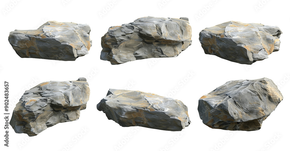 Hard rock stone shape transparent background 3d rendering, PNG Hard rock stone shape transparent background 3d rendering, PNG