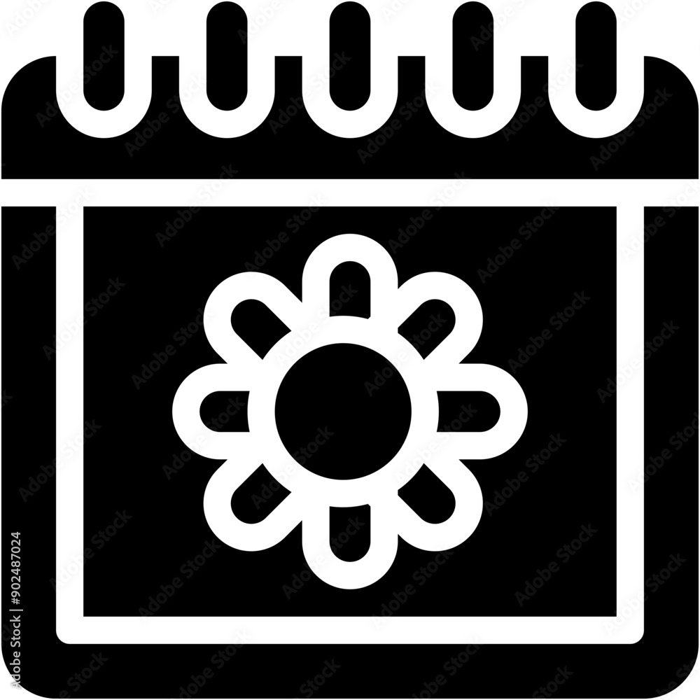 Vector Icon Summer, Calendar, Time And Date, Sun, Light Vector Icon Summer, Calendar, Time And Date, Sun, Light