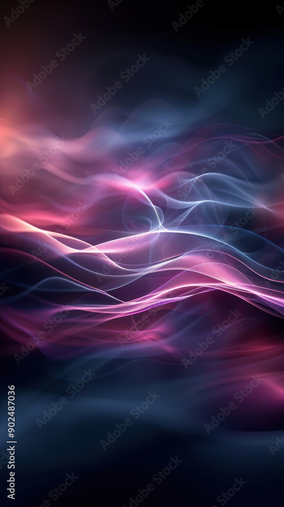 Obraz premium Futuristic Soft Light Waves