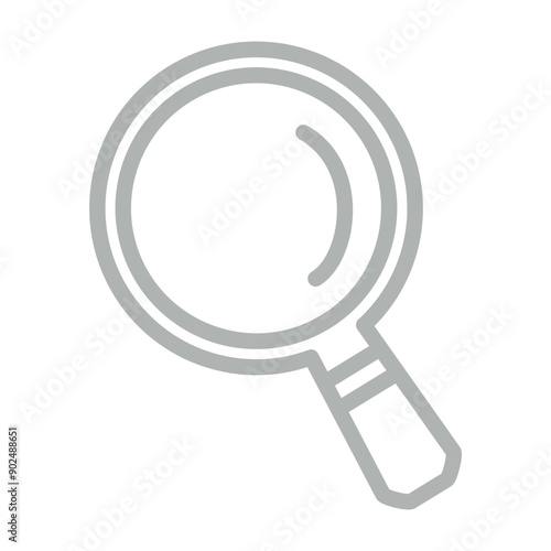 Search Vector Line Grey Icon Design