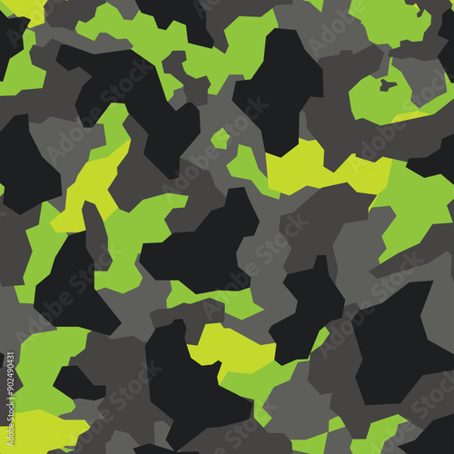 SEAMLESS GEOMETRIC PATTERN. Abstract camo. Excellent print for vinyl and decal. Vector illustration