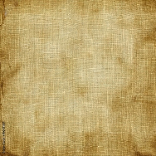 Textured Beige Linen Fabric Background