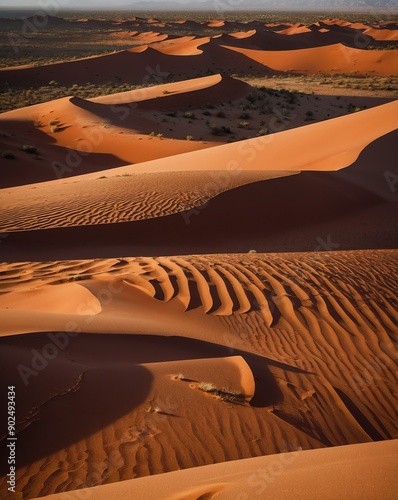 desert with red sand dunes backgroundvertical background vertical shot photo