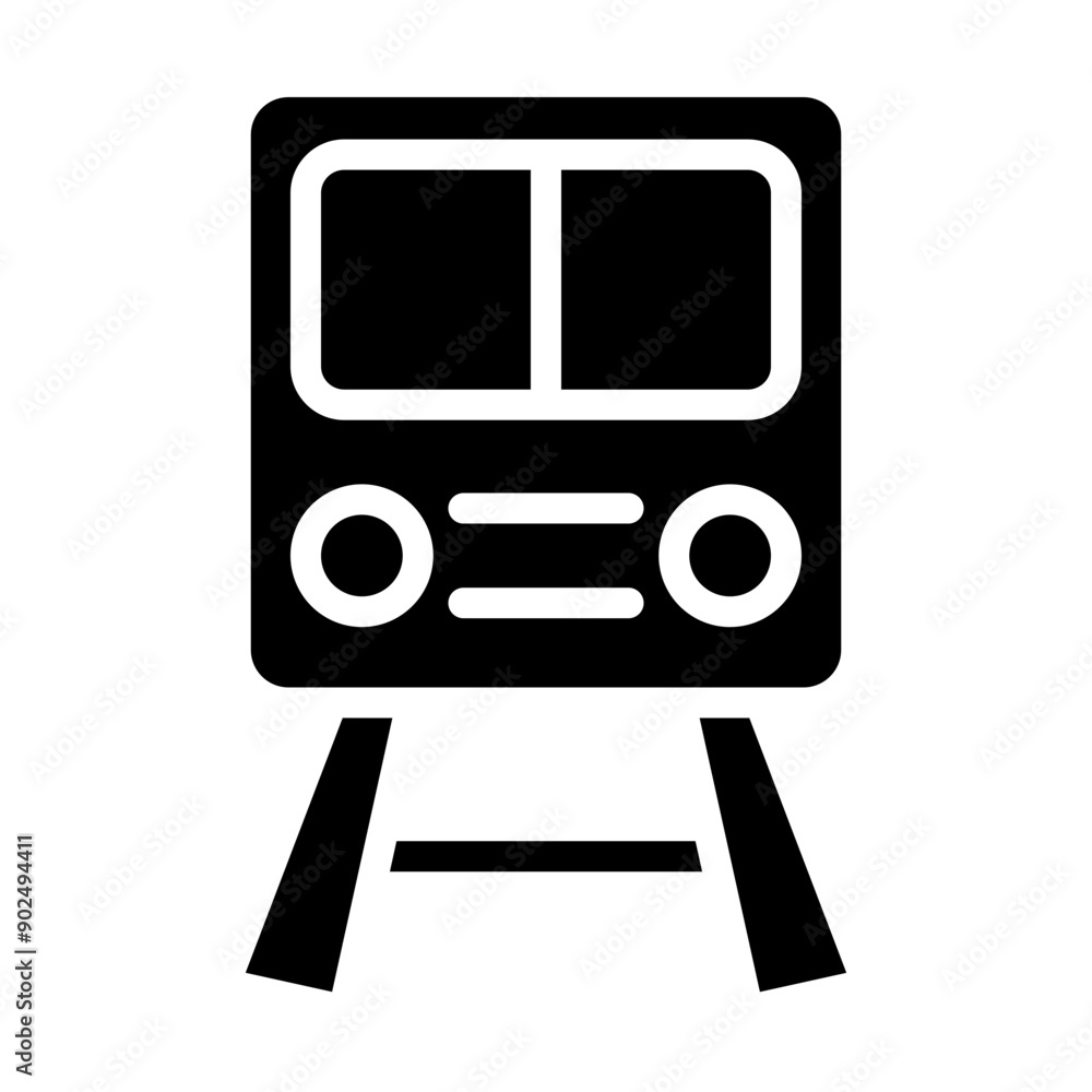 Train Vector Glyph Icon Design Train Vector Glyph Icon Design