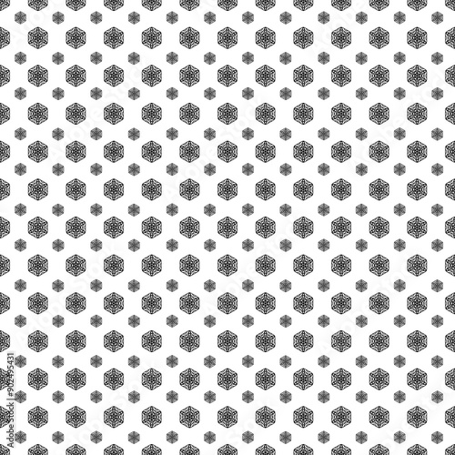 Mandala pattern black and white