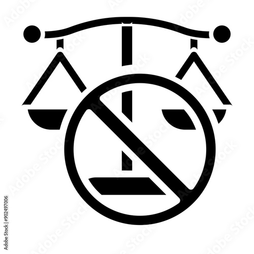 illegal Vector Glyph Icon Design