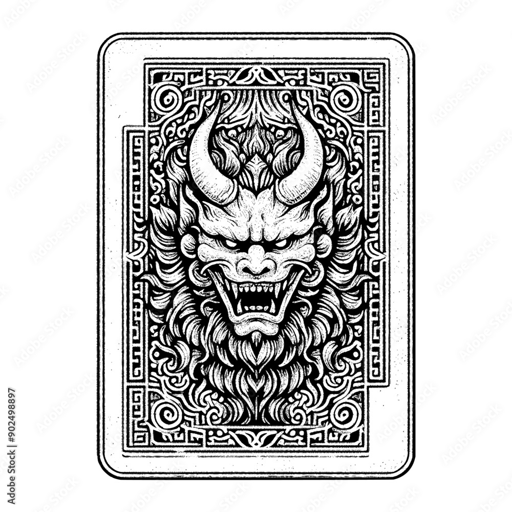 background game card with ornamental design background game card with ornamental design