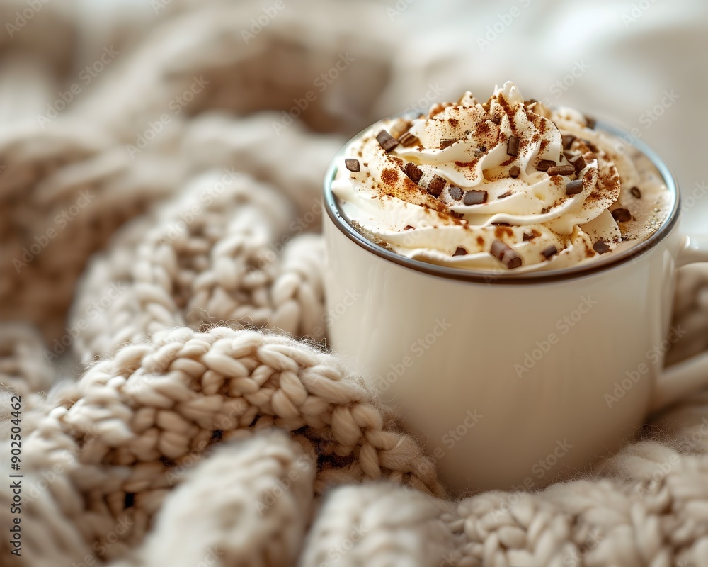 Cozy Cafe Corner with Comforting Mocha and Whipped Cream Indulgence Cozy Cafe Corner with Comforting Mocha and Whipped Cream Indulgence