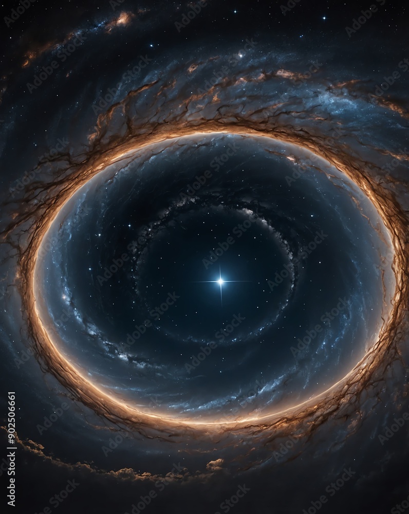 wormhole in the night sky backgroundvertical background vertical shot