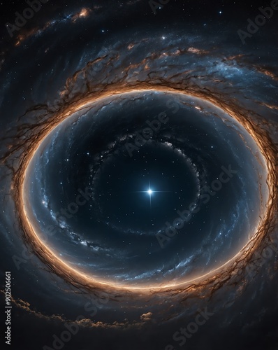 Obraz na płótnie wormhole in the night sky backgroundvertical background vertical shot w salonie
