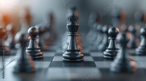 Digital art depicting management and defense strategy integration, management, creativity, innovative solutions