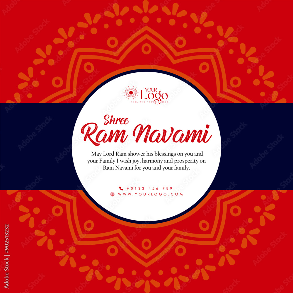 Ram Navami celebration wishes social media post design, Lord Ram Ram Navami celebration wishes social media post design, Lord Ram