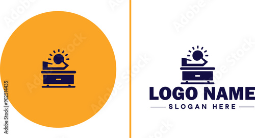 Furniture rental icon Furniture leasing Furniture hire Furniture borrowing flat logo sign symbol editable vector