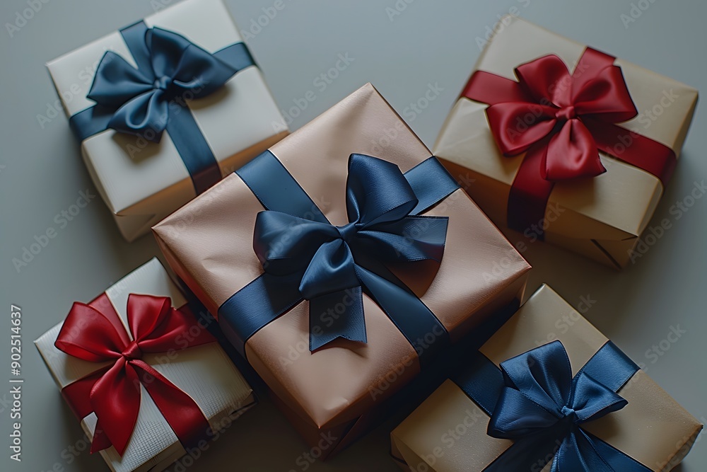 Elegant Gift Boxes with Ribbons - Perfect for Christmas, Birthdays, and Special Occasions Elegant Gift Boxes with Ribbons - Perfect for Christmas, Birthdays, and Special Occasions