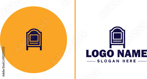 Furniture rental icon Furniture leasing Furniture hire Furniture borrowing flat logo sign symbol editable vector