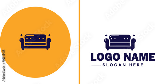 Furniture rental icon Furniture leasing Furniture hire Furniture borrowing flat logo sign symbol editable vector