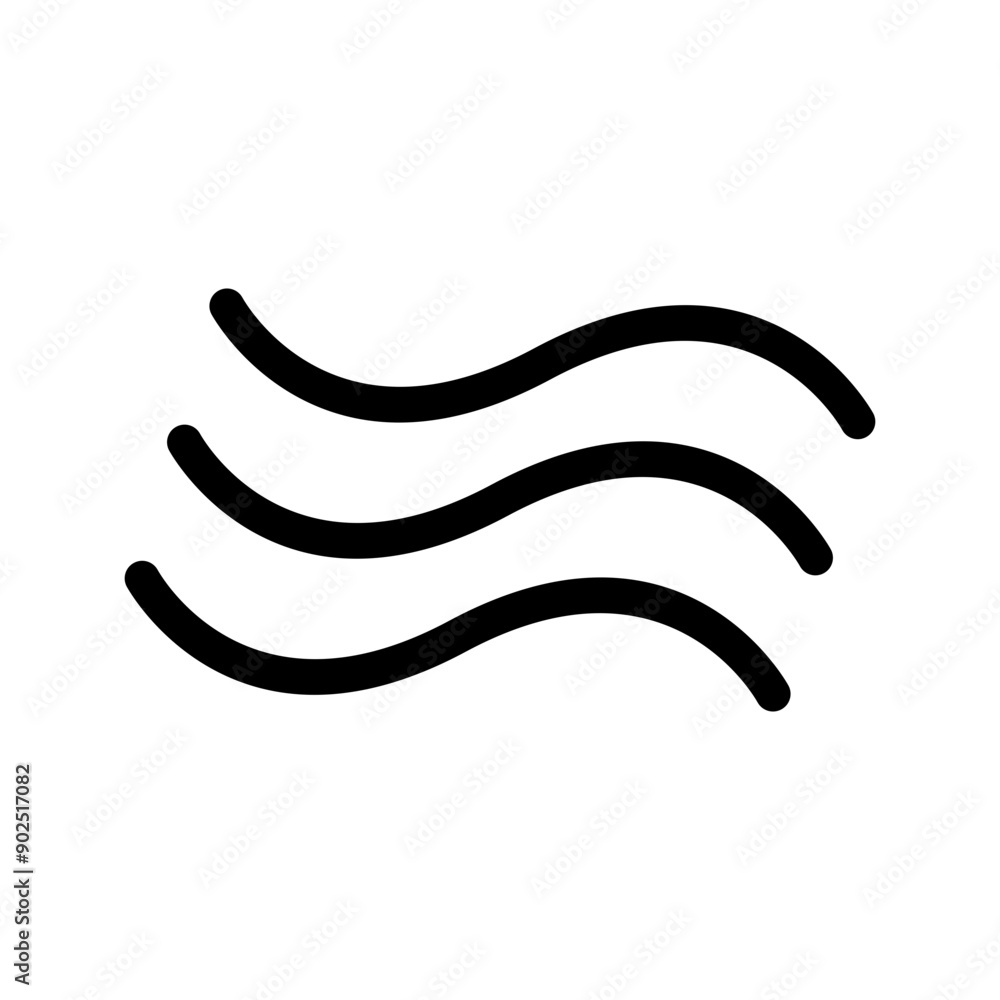 Wave Icon Vector Symbol Design Illustration Wave Icon Vector Symbol Design Illustration