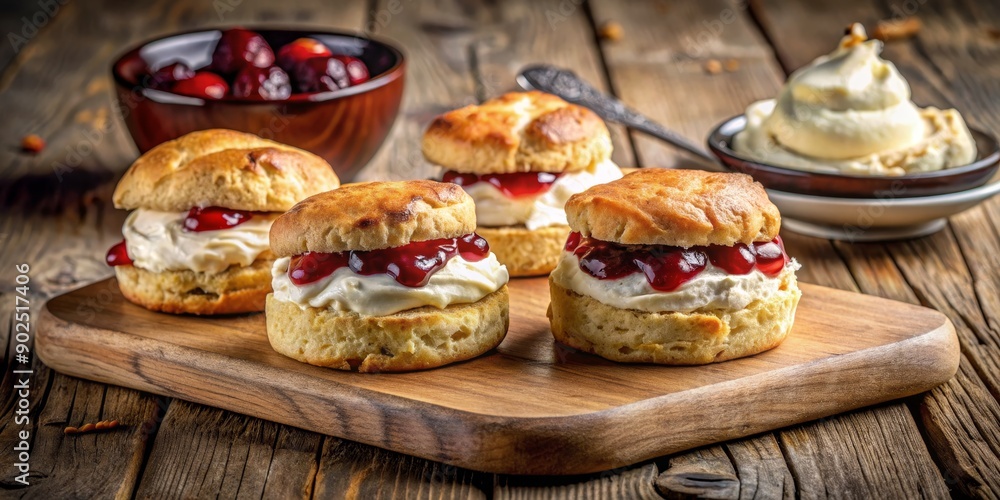 Cream Tea with Scones and Jam, Scones , Cream Tea , Devonshire ,Afternoon Tea Cream Tea with Scones and Jam, Scones , Cream Tea , Devonshire ,Afternoon Tea