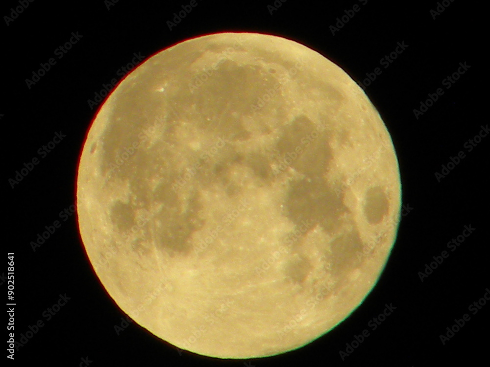 Obraz premium full moon in night sky