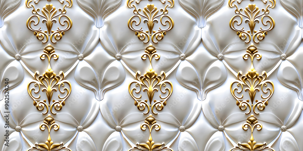 Seamless 3D elements of White and Golden luxury design Baroque Classical Relief Panel on Wall. Refined Gothic-inspired Stucco Molding With Floral Motifs. A Marble Carving in Late Ottoman Style. Seamless 3D elements of White and Golden luxury design Baroque Classical Relief Panel on Wall. Refined Gothic-inspired Stucco Molding With Floral Motifs. A Marble Carving in Late Ottoman Style.
