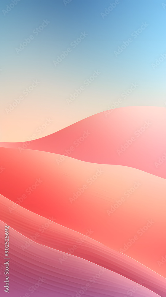 Fototapeta premium Digital technology rainbow color curve abstract graphic poster background with generative