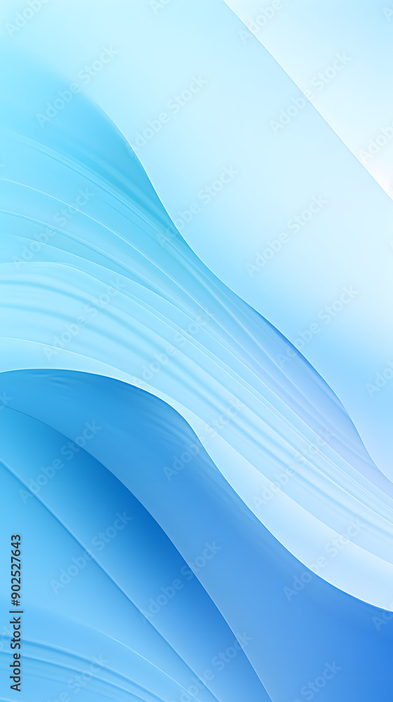 Obraz premium Digital technology 3d curve ice blue abstract graphic poster background with generative