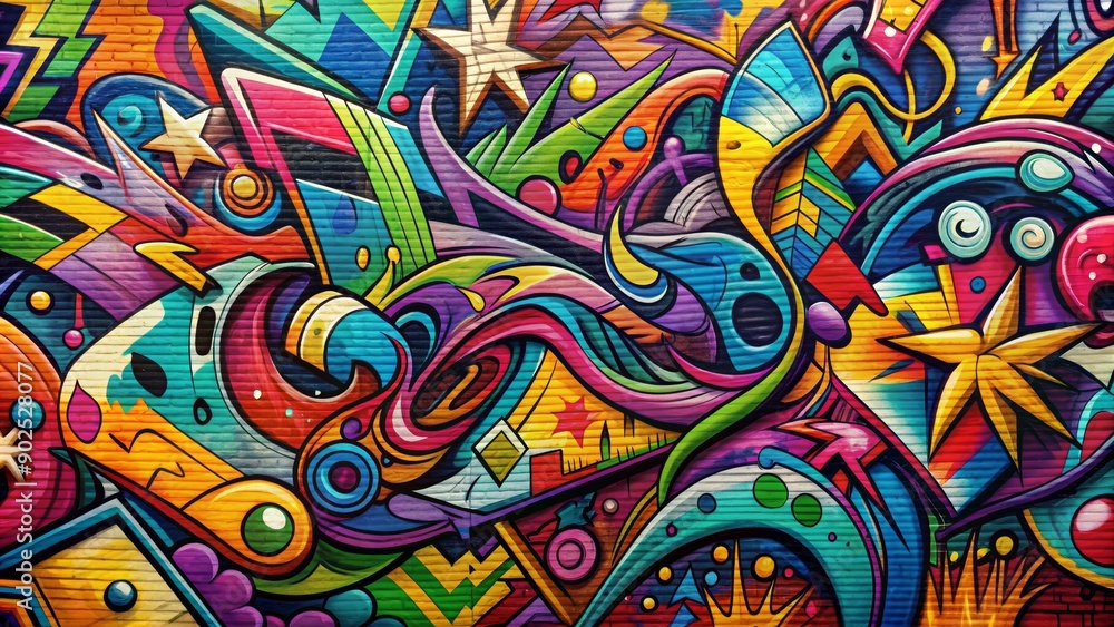 Urban Abstract Graffiti Wall Art A Symphony of Colors and Shapes, graffiti art, street art, abstract art, urban art Urban Abstract Graffiti Wall Art A Symphony of Colors and Shapes, graffiti art, street art, abstract art, urban art