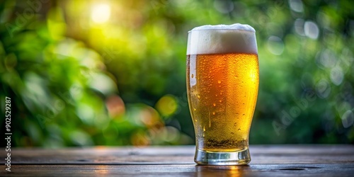 A Cold Beer in the Sun, Glass, Beer, Beverage, Nature, Summer, Drink