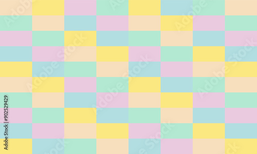 seamless pattern with colorful squares, pastel Green blue pink yellow stair step of rectangular block repeat pattern, replete image, design for fabric printing, patter print, square
