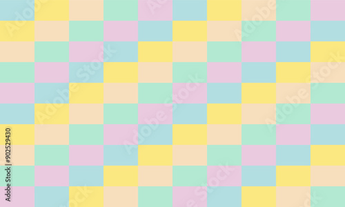 seamless pattern with colorful squares, pastel Green blue pink yellow stair step of rectangular block repeat pattern, replete image, design for fabric printing, patter print, square
