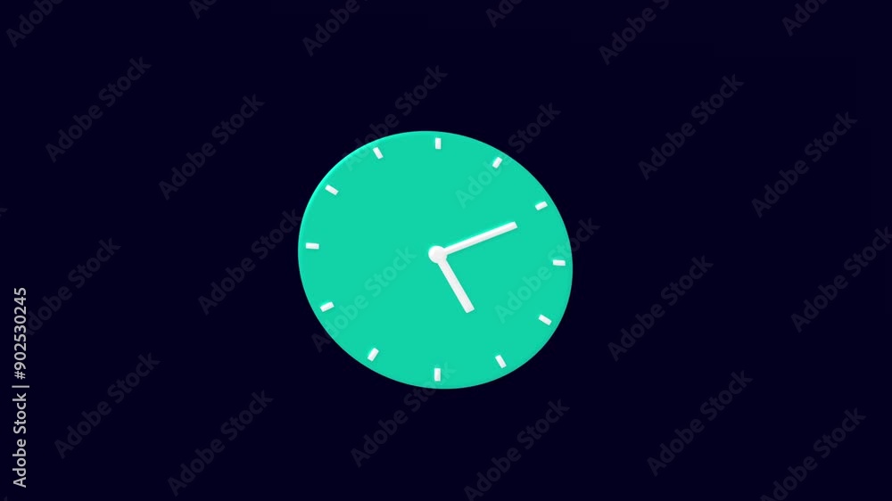 Alarm clock icon animation timer concept Alarm clock icon animation timer concept