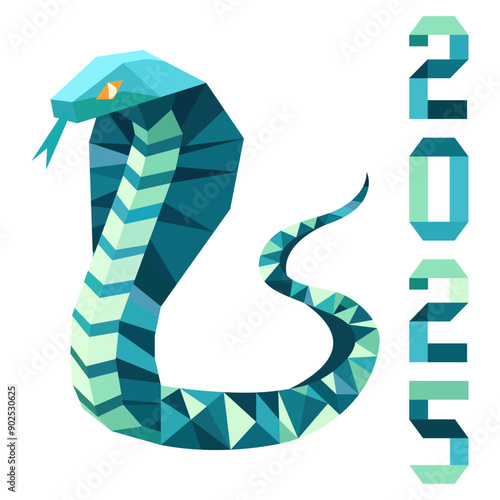New Year Snake Symbol 2025 Chinese Zodiac Origami
