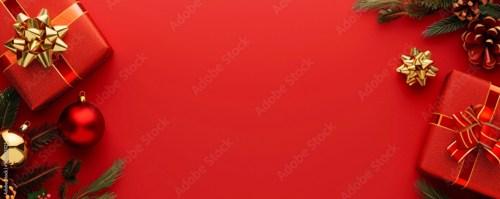Festive horizontal Christmas banner web poster, header for website. New Year poster. Xmas holiday background Festive horizontal Christmas banner web poster, header for website. New Year poster. Xmas holiday background