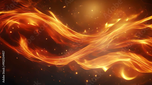 Flames A Blazing Abstract Design
